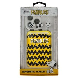 NIB Peanuts Snoopy MagSafe Magnetic Wallet iPhone Card Holder Charlie Brown